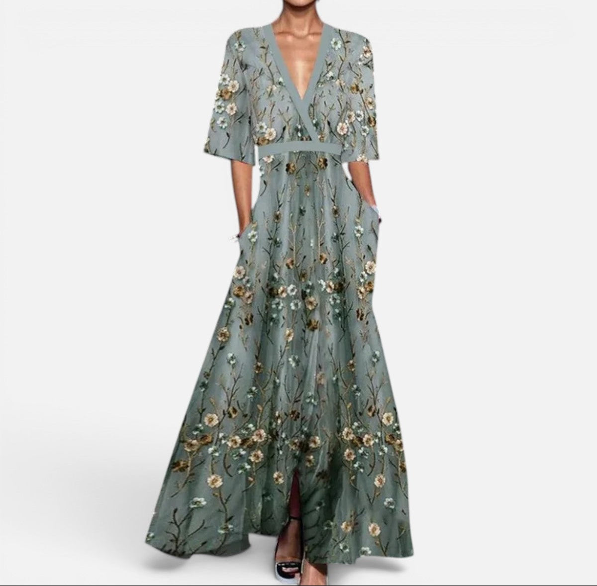 Duvrier | Elegant Women’s Floral Sheath Dress - Parties & Occasions