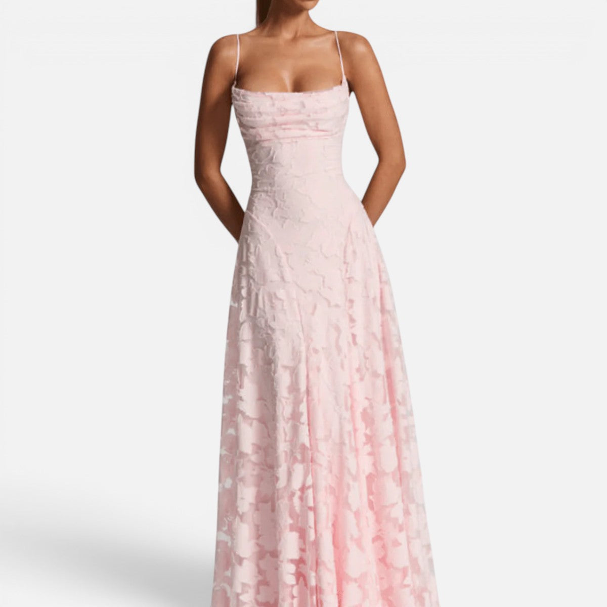 Duvrier | Women’s Floral Pattern Sleeveless Maxi Dress