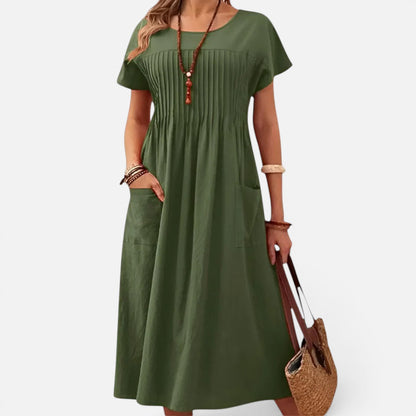Duvrier | Women's Relaxed Fit Day Midi Dress