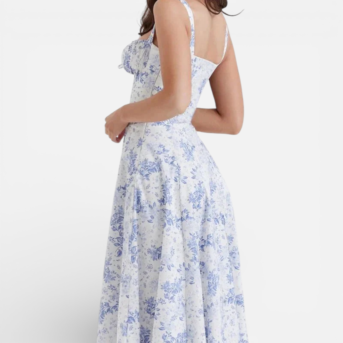 Duvrier | Women’s Cotton Midi Dress - Smart Casual and Daily Wear