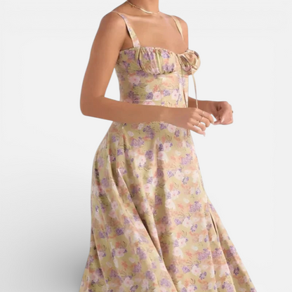 Duvrier | Women’s Cotton Midi Dress - Smart Casual and Daily Wear