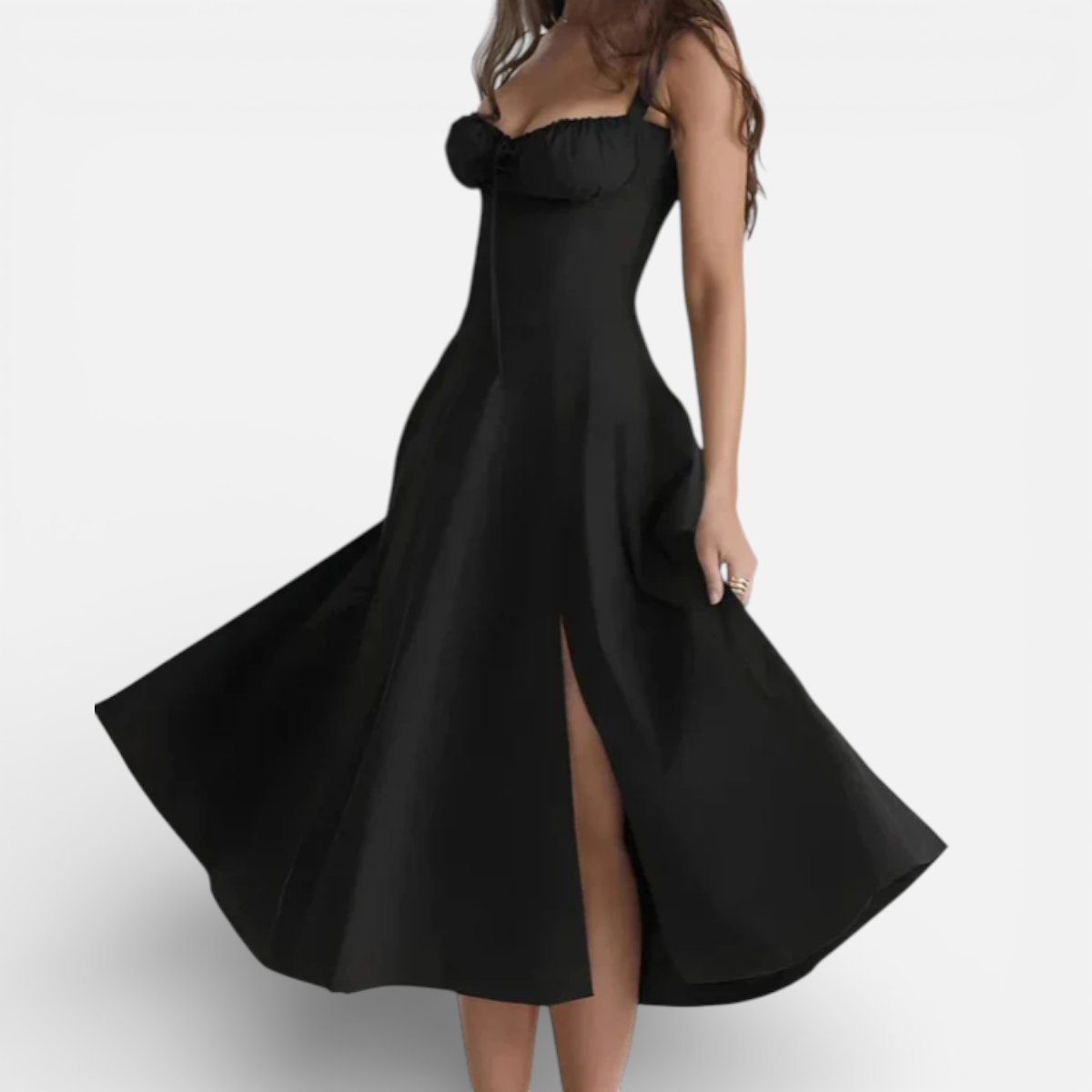 Duvrier | Women’s Cotton Midi Dress - Smart Casual and Daily Wear