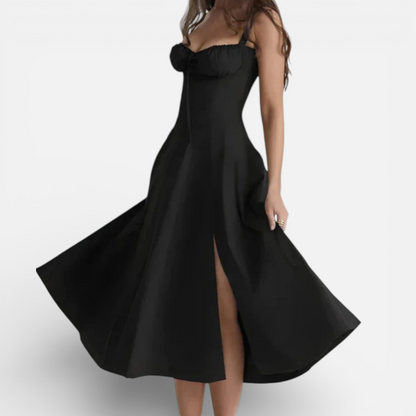 Duvrier | Women’s Cotton Midi Dress - Smart Casual and Daily Wear