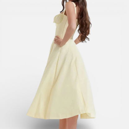 Duvrier | Women’s Cotton Midi Dress - Smart Casual and Daily Wear