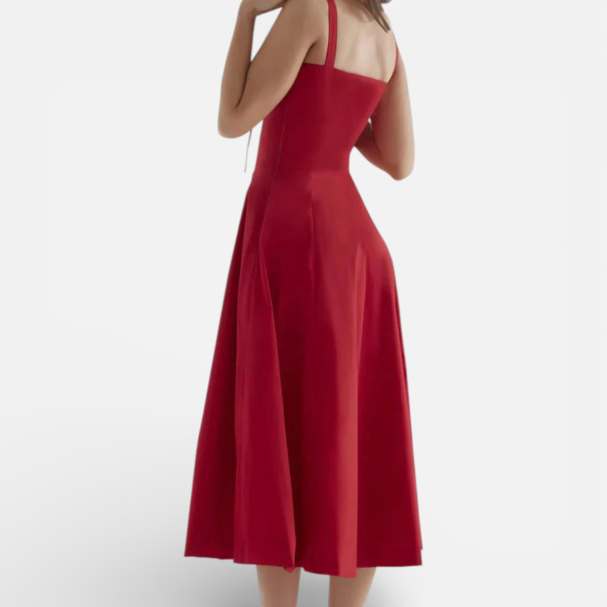 Duvrier | Women’s Cotton Midi Dress - Smart Casual and Daily Wear