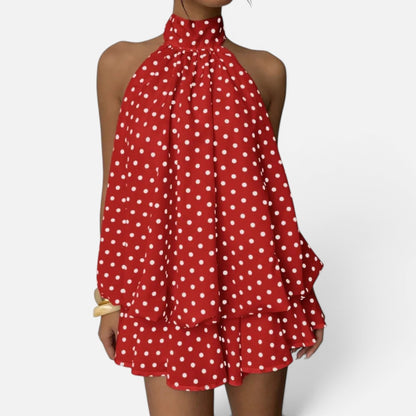 Duvrier | Women’s Polka Dot Midi Dress – Elegant Everyday Wear