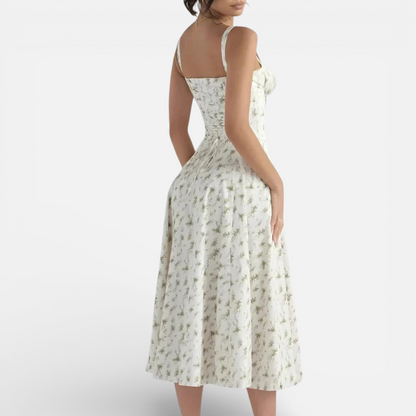 Duvrier | Women’s Cotton Midi Dress - Smart Casual and Daily Wear