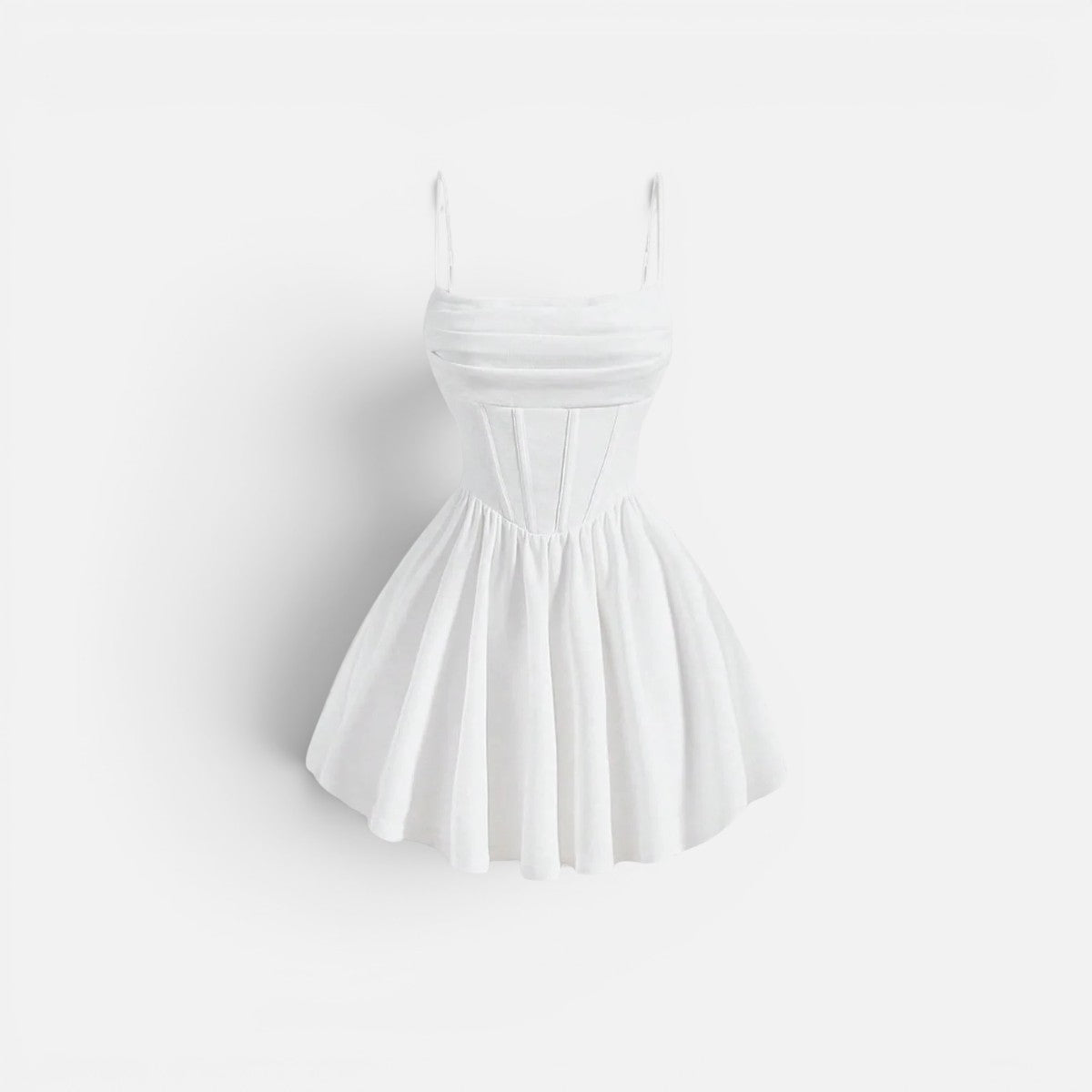 Duvrier | Women's Ruched Cami Mini Dress