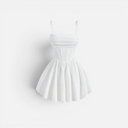 Duvrier | Women's Ruched Cami Mini Dress