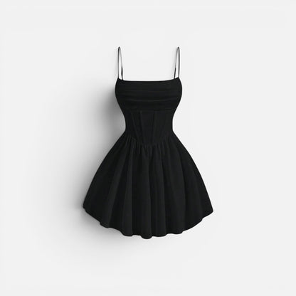 Duvrier | Women's Ruched Cami Mini Dress