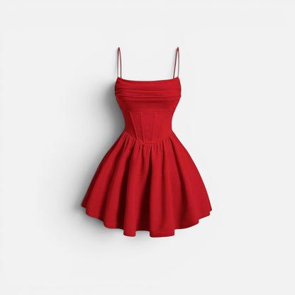 Duvrier | Women's Ruched Cami Mini Dress