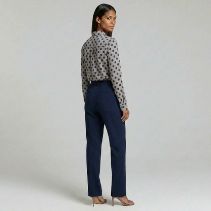 Duvrier | Women’s Polka Dot Blouse - Office & Casual Wear