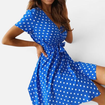 Duvrier | Women’s Elegant Polka Dot Dress – Comfortable Lightweight Fit