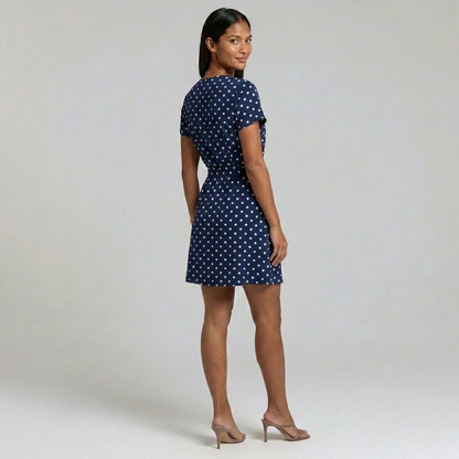Duvrier | Women’s Elegant Polka Dot Dress – Comfortable Lightweight Fit