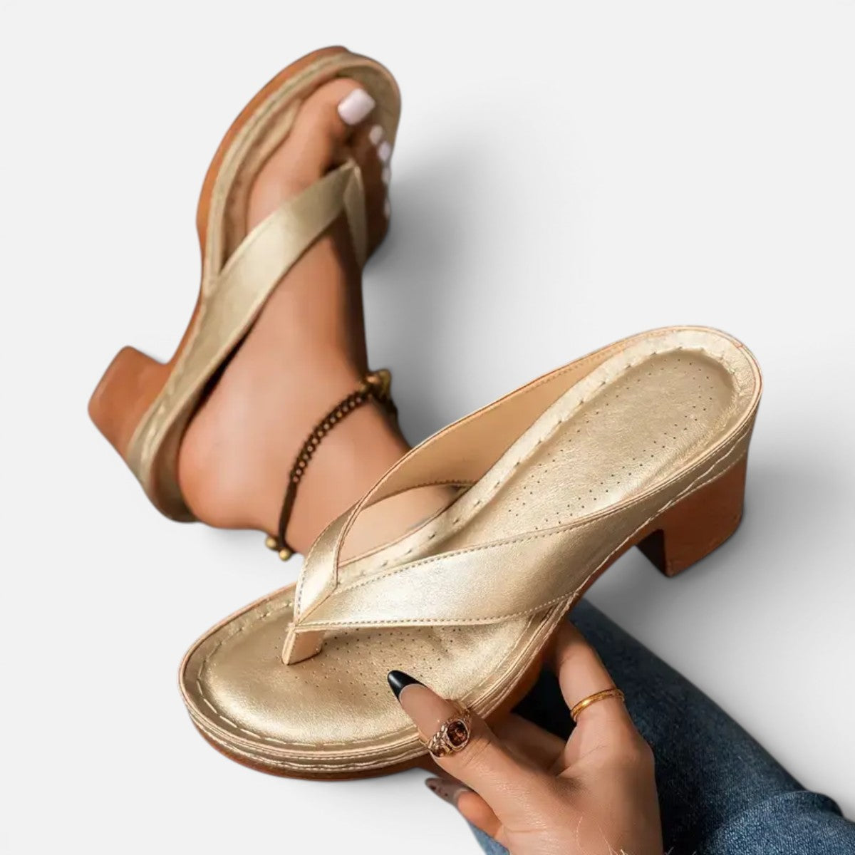 Duvrier | Women's Orthopaedic Slippers with Heel