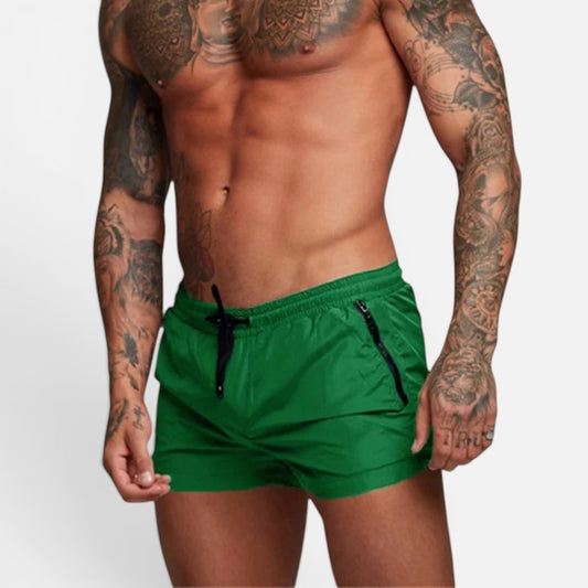 Duvrier | Men's Stretch Quick-Dry Swim Trunks with Drawstring Waist