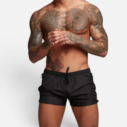Duvrier | Men's Stretch Quick-Dry Swim Trunks with Drawstring Waist