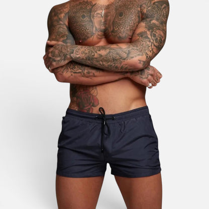 Duvrier | Men's Stretch Quick-Dry Swim Trunks with Drawstring Waist