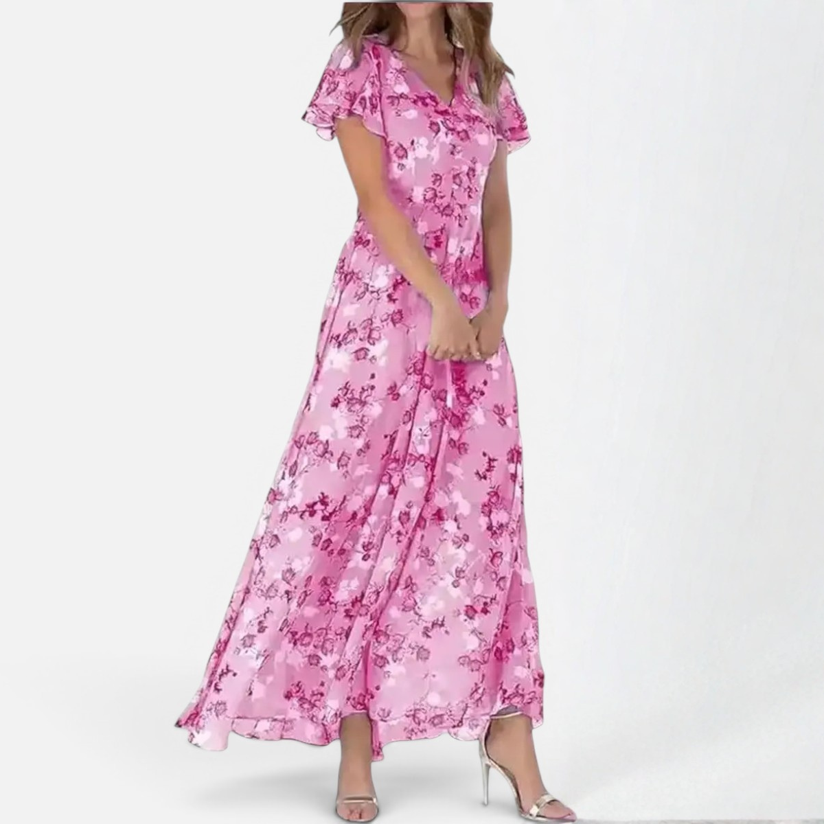 Duvrier | Women’s Elegant Floral Maxi Dress - Parties & Events