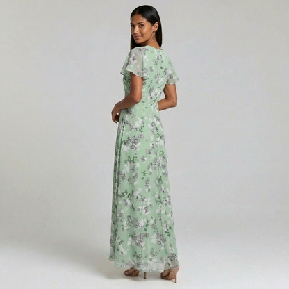 Duvrier | Women’s Elegant Floral Maxi Dress - Parties & Events