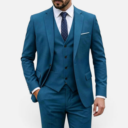 Duvrier | Men’s Classic Formal Wedding Suit - Slim Tailored Fit