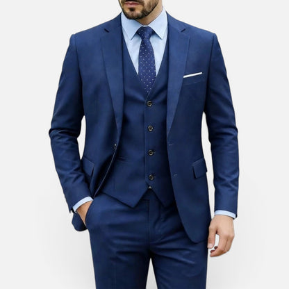 Duvrier | Men’s Classic Formal Wedding Suit - Slim Tailored Fit