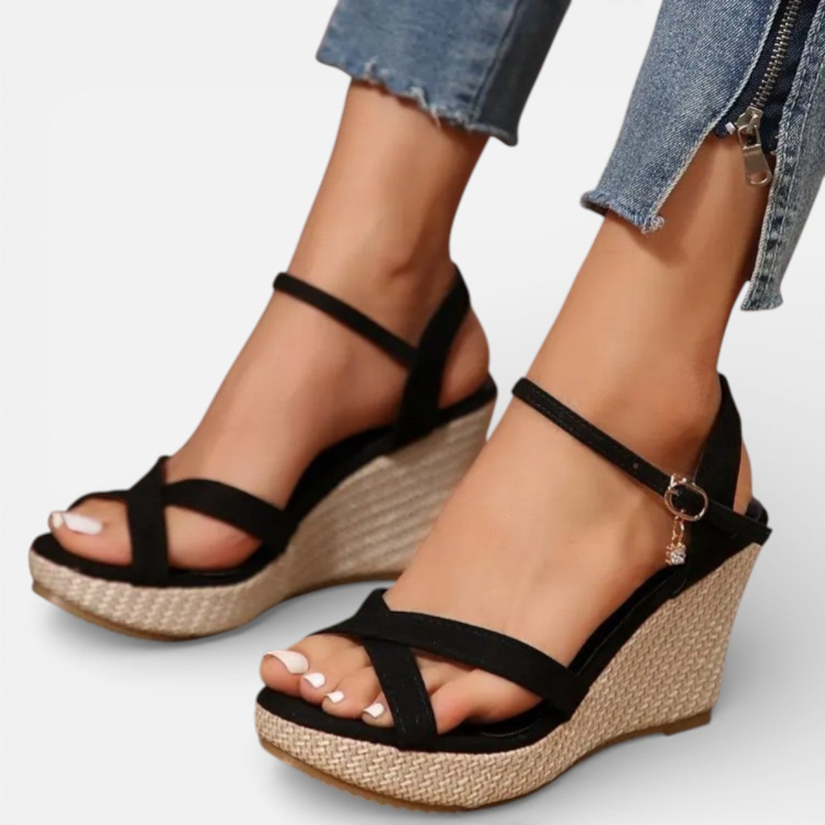 Duvrier | Women’s Comfortable Wedge Sandals - Summer Casual Wear