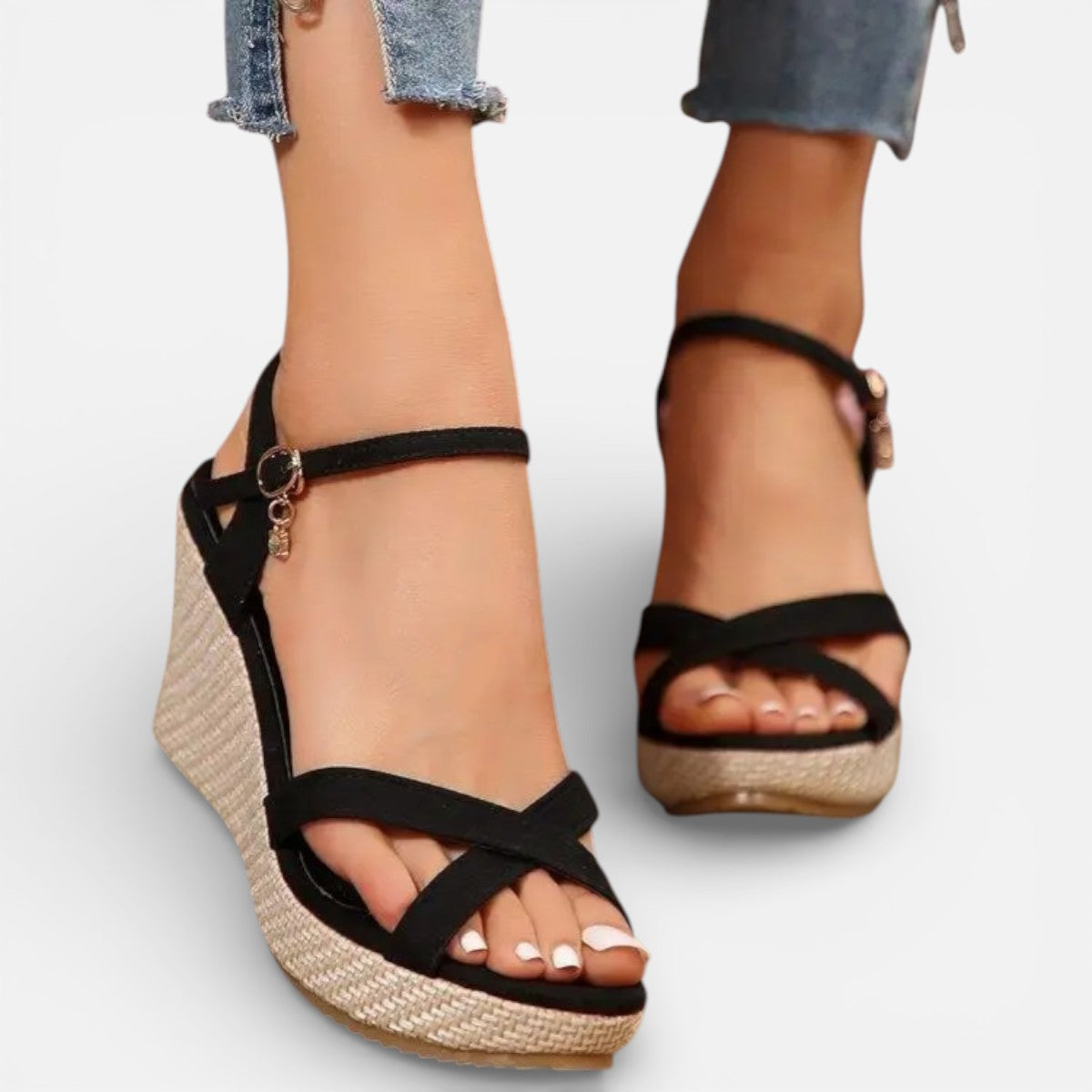 Duvrier | Women’s Comfortable Wedge Sandals - Summer Casual Wear