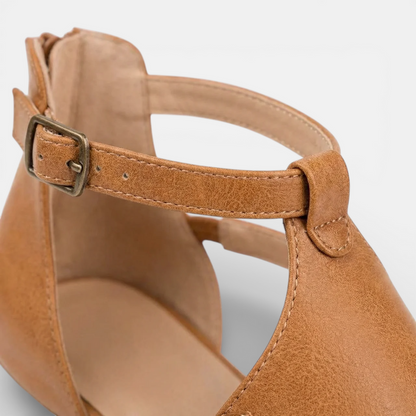 Duvrier | Women’s Comfortable Wedge Sandals - Leather Summer Shoes