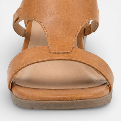 Duvrier | Women’s Comfortable Wedge Sandals - Leather Summer Shoes