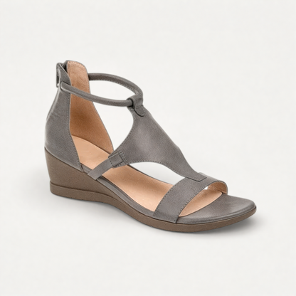 Duvrier | Women’s Comfortable Wedge Sandals - Leather Summer Shoes