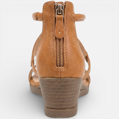 Duvrier | Women’s Comfortable Wedge Sandals - Leather Summer Shoes